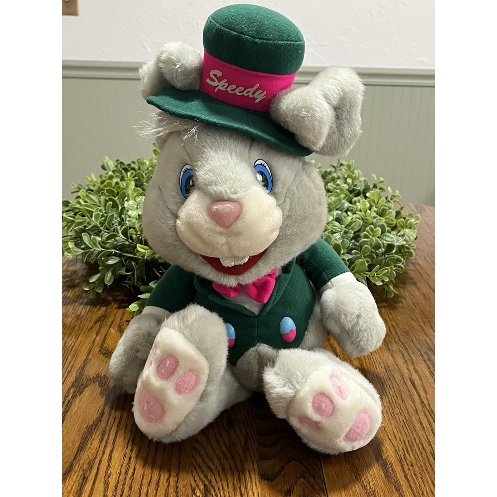 VTG‎ Plush 1986 Kmart Easter Bunny Rabbit Speedy Gray 18 Inch